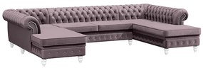 PROXIMA.store - Luxusná sedačka CHESTERFIELD LONG U FARBA NÔH: čierna, DRUH LÁTKY: TORRE - 10, FARBA OZDOBNÝCH ŠPENDLÍKOV: staré zlato
