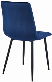 Jedálenská stolička LIBRA zamatová granátová (čierne nohy)