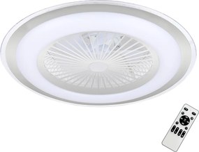 Stropné LED svietidlo Zephyr, 1x LED 48w, 3000-6000k, s, s ventilátorom a ovládačom