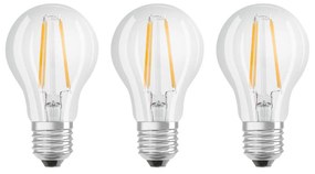 OSRAM LED E27 Classic 840 6,5 W číra 3 kusy