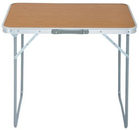 Turistický stolík ARES 70x50 cm drevený