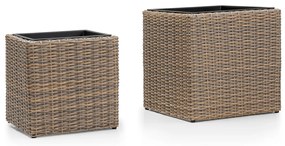 Noela Sada záhradných kvetináčov Haren 2 ks