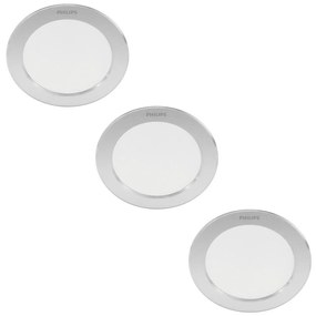 Philips - SADA 3x LED Podhľadové svietidlo DIAMOND LED/3,5W/230V 2700K