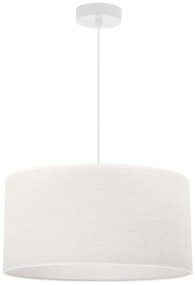 Závesné svietidlo Juta, 1x biele jutové tienidlo, (fi 35cm), w