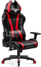 Diablo Chairs - Detské kreslo Diablo Kids X-Horn 2.0: čierno-červené