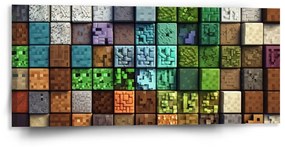 Sablio Obraz Blocks Abstract - 110x50 cm