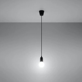 Sollux Lighting Závesné svietidlo DIEGO 1 čierne