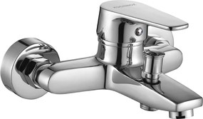 Kuchinox Luga, nástenná vaňová batéria bez sprchového setu, chrómová, LAV-BQL_010D