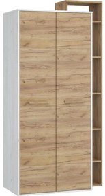 Skriňa RIO P2D craft biela/zlatý