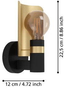 Eglo 900375 - Nástenné svietidlo HAYES 1xE27/40W/230V