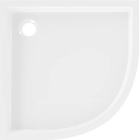 Mexen Flow+, štvrťkruhová sprchová vanička 90 x 90 cm, biela lesklá, 46Q109090H