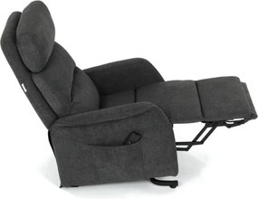 Polohovacie kreslo sivé, elektrické TV-L8960 GREY2
