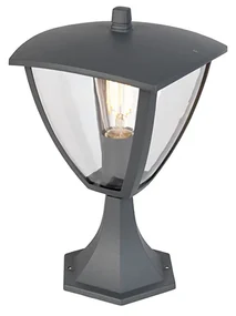 Moderná vonkajšia lampa s podstavcom tmavosivá - Platar