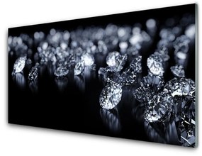 Obraz na skle Diamanty umenie 100x50 cm