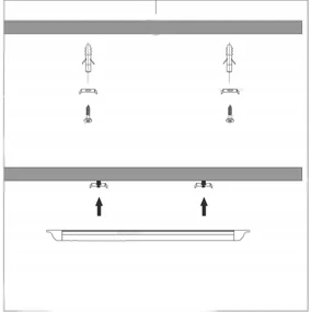 BERGE LED panel - 8W - 30cm - ČIERNA - studená biela