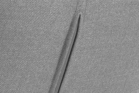 Elegantné otočné kreslo Almond, svetlosivé