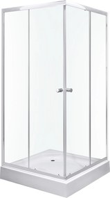 Novoterm Modul sprchovacieho kúta NV-Olga SC Element CHR 100, chróm/transparent - bez vaničky