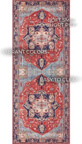 ELLE Decoration, Kusový koberec Imagination 104207 Oriental / Red z kolekcie Elle, 120x160, červená, chodba / predsieň