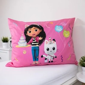 Jerry Fabrics Obliečky z mikrovlákna 140x200 + 70x90 cm - Gabby's Dollhouse "Rainbow Party"