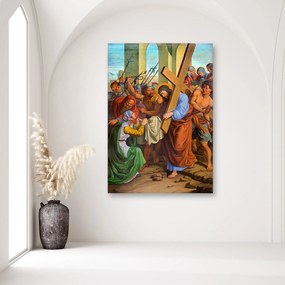 Gario Obraz na plátne Ježiš a Veronika: krížová cesta Viedeň Rozmery: 40 x 60 cm