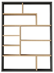 Knihovna Houseland Juno dub Castello medový/antracitová