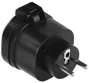 P0067 EMOS 3-set - diaľkovo ovládané zásuvky 2x, diaľkový ovládač 1x, vrátane batérie 1×3V CR2032, IP44, čierna