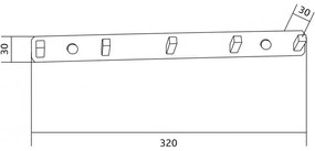 Mexen príslušenstvo, Vešiak na uteráky 5-háčikov, čierna, 709175-70