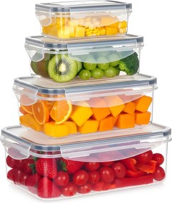 VILDE Sada 4 kuchynských tesniacich dóz, krabičky na jedlo LOCK&LOCK