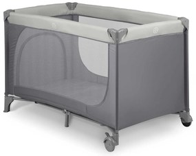 Ricokids Cestovná postieľka + matrac + taška125 x 65 x 78 cm RK-240 svetlosivá