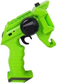 LEAN Toys Odpaľovacia pištoľ 2 v 1 na diaľkové ovládanie Penové disky Zelená