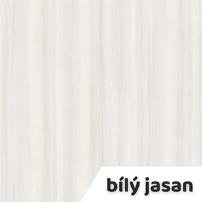 Výškovo nastaviteľný stôl OfficeTech C, 180 x 80 cm, biela podnož, biely jaseň
