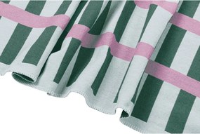 Zelená/ružová deka 160x200 cm Onu – noo.ma