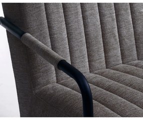 Tmavosivé kreslo Trout – Unique Furniture