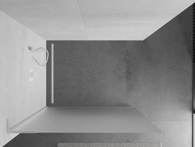 Mexen Kioto L, sprchová zástena Walk-In 110 x 200 cm, 8mm sklo námraza, biely profil, 800-110-103-20-30