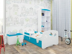 Raj posteli DETSKÁ POSTEĽ HAPPY DESIGN SO ZÁSUVKOU L10 200/90 - TRI AUTÁ