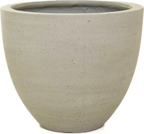 Kónický kvetináč VIRINGO, sklolaminát, výška 36 cm, béžový