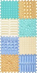 OrtoNature Masážne ortopedické podložky súprava 8 ks - pastelové