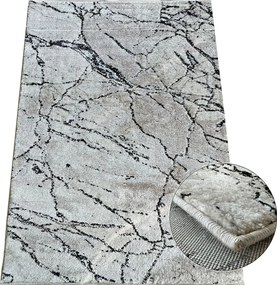 Koberec Opera 8090 GREY – sivý obdĺžnikový koberec s vzorom Rozmer: 60x100 cm