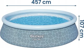 Záhradný bazén s príslušenstvom 16v1, 457x107cm | Bestway