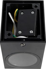 Moderná nástenná lampa čierna IP44 - Baleno