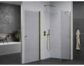 Mexen Pretoria sprchový kút 90x70 cm, priehľadná, zlatá, 852-090-070-50-00