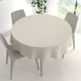 Biante Veľký dekoračný okrúhly obrus BKU-110 Slonová kosť Ø 260 cm
