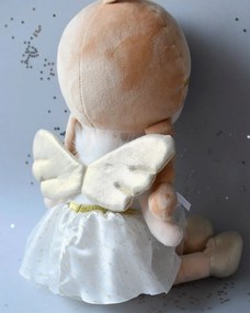 Bábika Biely anjelik, 48cm