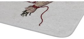 Kúpeľňové predložky vo fialovej a svetlosivej farbe v súprave 2 ks 60x100 cm Purpura – Foutastic