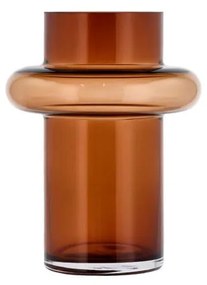 Oranžová sklenená váza Lyngby Glas Tube, výška 20 cm
