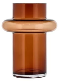 Oranžová sklenená váza Lyngby Glas Tube, výška 20 cm