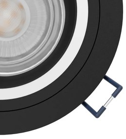 Eglo 900764 - LED RGBW Stmievateľné podhľadové svietidlo CAROSSO-Z 4,7W/230V čierna