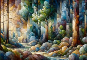 Fototapeta - Lesná koláž (147x102 cm)
