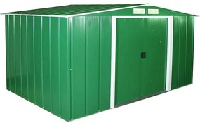 Eco kovový záhradný domček 2423x3221x1961 zelený