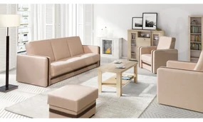Sedacia súprava 3+1+1 s taburetom Vivus Kvadro, Dostupné poťahy: Lux 12 + Lux 24